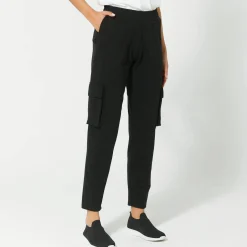 Broek<Blancheporte Joggingbroek in battlestijl zwart