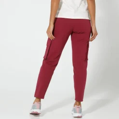 Broek<Blancheporte Joggingbroek in battlestijl pruim