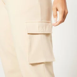 Broek<Blancheporte Joggingbroek in battlestijl zandkleur