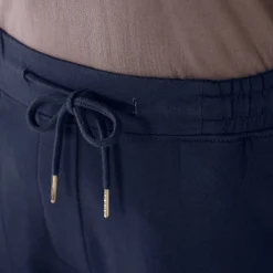 Broek<Blancheporte Joggpant in molton met elastische taille marine