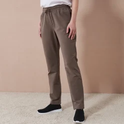 Broek<Blancheporte Joggpant in molton met elastische taille kaki