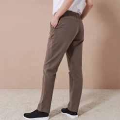 Broek<Blancheporte Joggpant in molton met elastische taille kaki