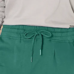 Broek<Blancheporte Joggpant in molton met elastische taille groen