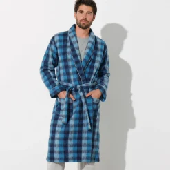 Pyjama En Kamerjas<Blancheporte Kamerjas Courtelle® blauw geruit