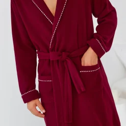 Pyjama En Kamerjas<Blancheporte Kamerjas in fleece bordeaux
