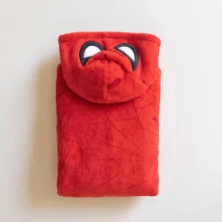 Badjas|Handdoek En Badlaken Kids<Spiderman Kamerjas voor kinderen, ® met kap - fleece rood