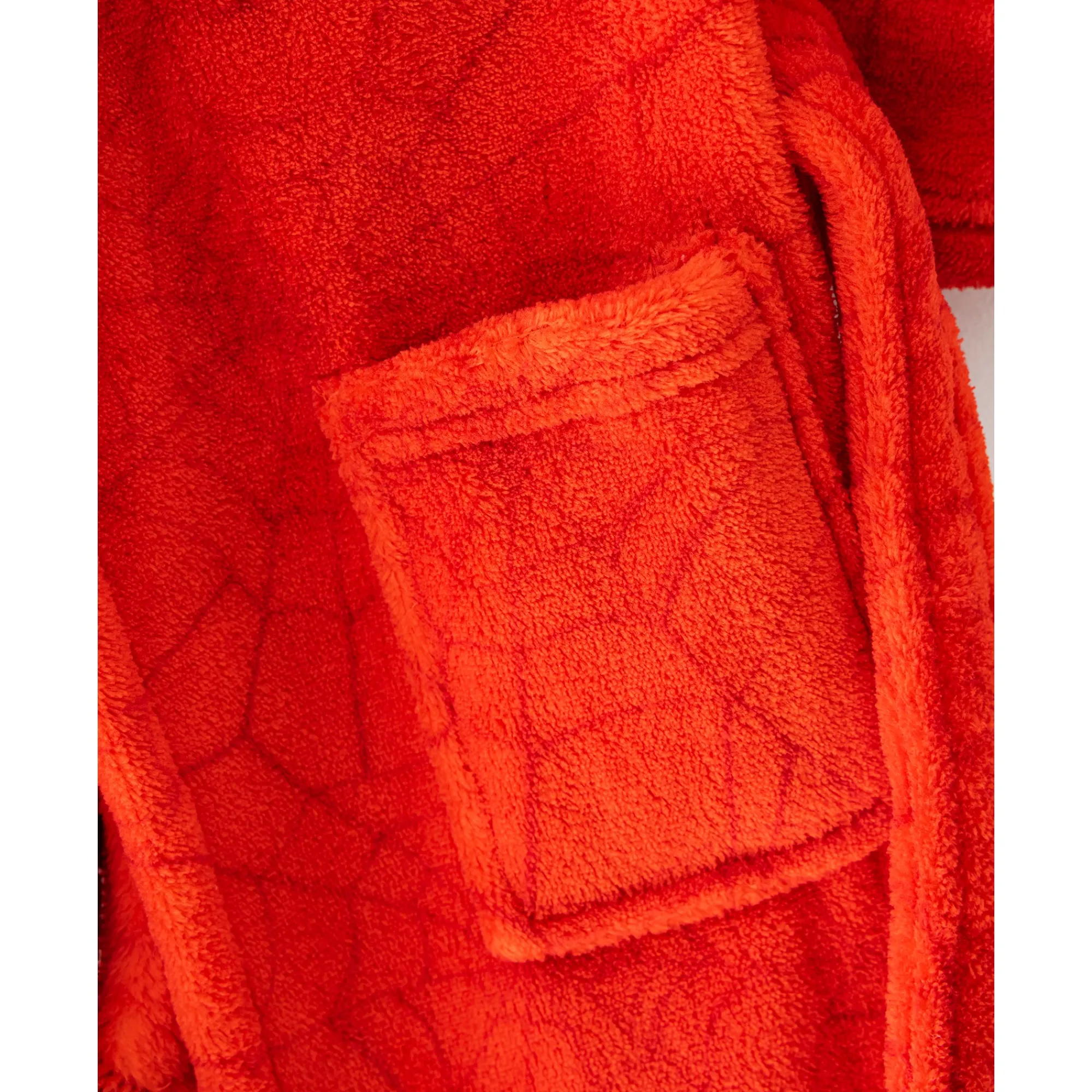 Badjas|Handdoek En Badlaken Kids<Spiderman Kamerjas voor kinderen, ® met kap - fleece rood