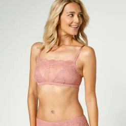Beha<Blancheporte Kanten beha in topjesmodel Kaimu - zonder beugels terracotta