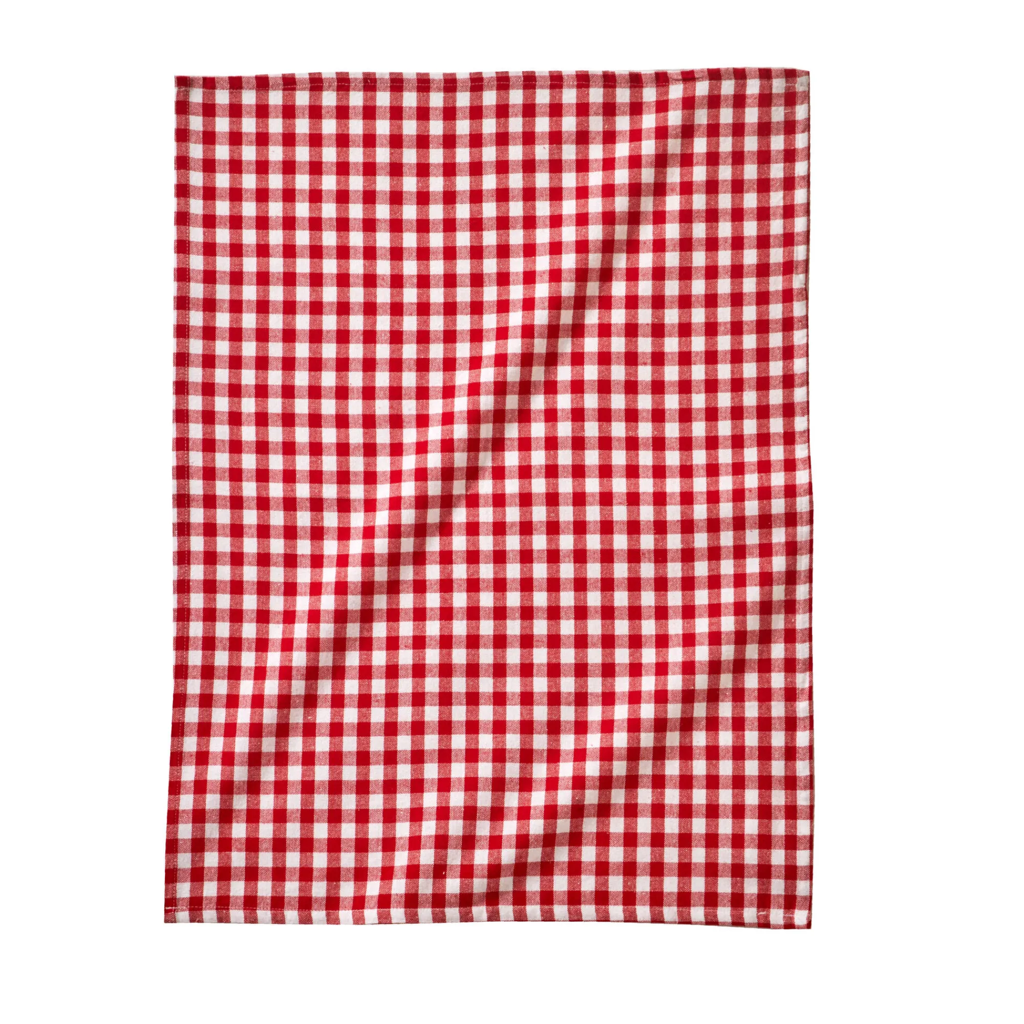 Droogdoek En Handdoek<Blancheporte Katoenen droogdoek met ingeweven ruiten - set van 3 rood