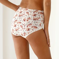 Slip En Shorty<Blancheporte Katoenen maxislip in effen en bloemenprint - set van 7 bordeaux / marine