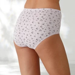 Slip En Shorty<Blancheporte Katoenen maxislip in effen pruim met paardenbloemprint - set van 7 pruim / parma