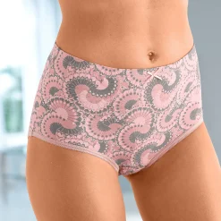 Slip En Shorty<Blancheporte Katoenen maxislip met Indiase motieven - Set van 6 abrikoos