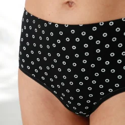 Slip En Shorty<Blancheporte Katoenen maxislip met stippenprint - set van 7 wit + zwart