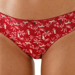Slip En Shorty<Blancheporte Katoenen midislip met "panter" print - Set van 4 rood