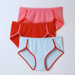 Slip En Shorty<Dim Katoenen shorty "&Inès" - set van 3 fel