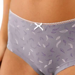 Slip En Shorty<Blancheporte Katoenen shorty met geassorteerde bloemenmotieven - Set van 4 pruim / roze