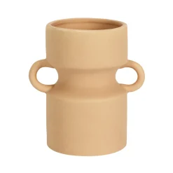 Decoratieartikel<Blancheporte Keramische vaas met 2 oren, hoogte 15,5 cm aarde