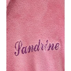 Badjas|Handdoek En Badlaken Kids<Blancheporte Kinderbadjas met kap en eenhoornmotief in microvezel, personaliseerbaar roze