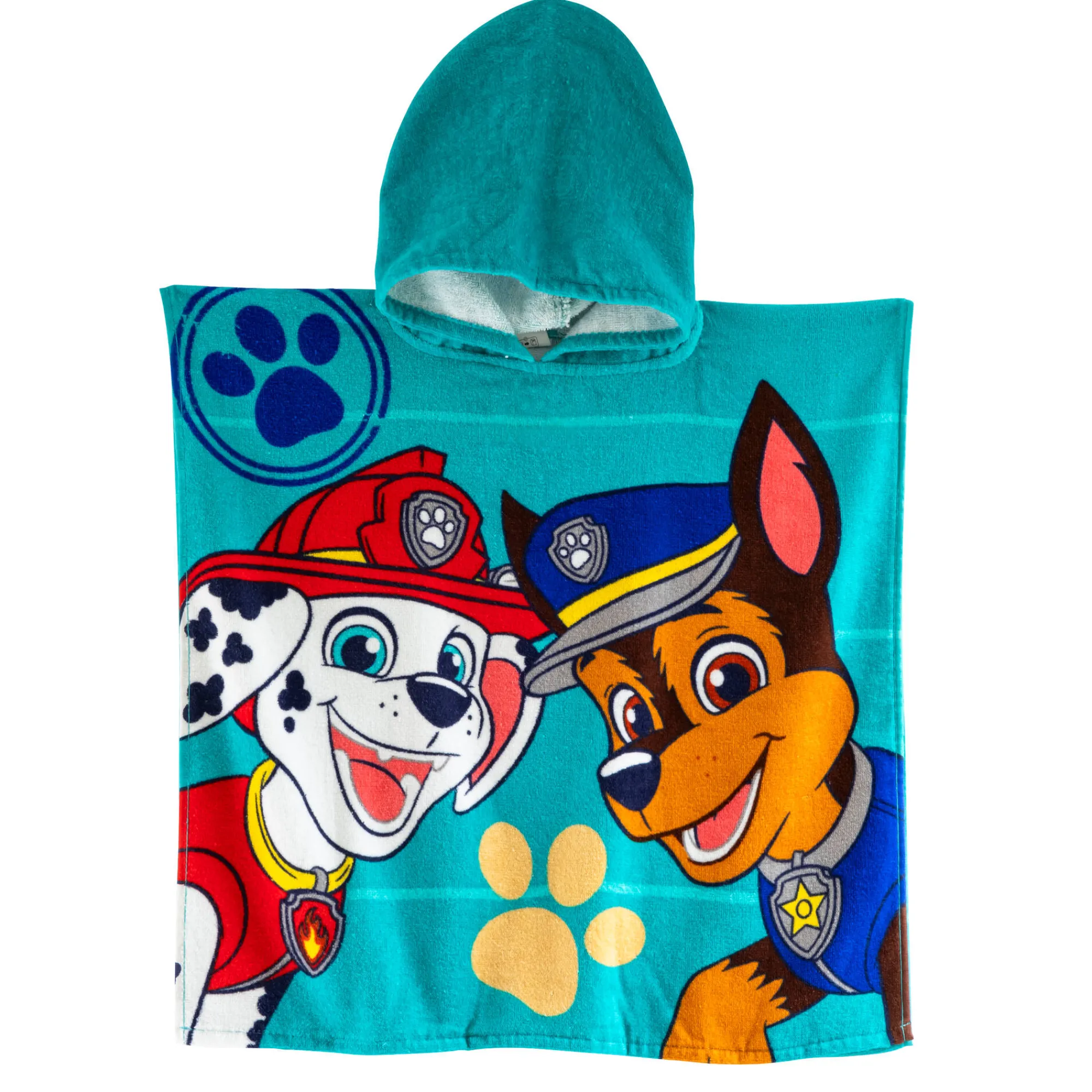 Badjas|Handdoek En Badlaken Kids<Patpatrouille Kinderbadponcho Paw Patrol®, katoenen badstof en velours - 320g/m2 smaragd