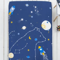 Bedlinnenset Kids|Bedlinnenset Kids<Colombine des petits Kinderbedlinnen Melkwegprint - Katoen marine
