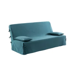Zitbankhoes<Colombine Klikklakhoes in zeildoekstof blauw