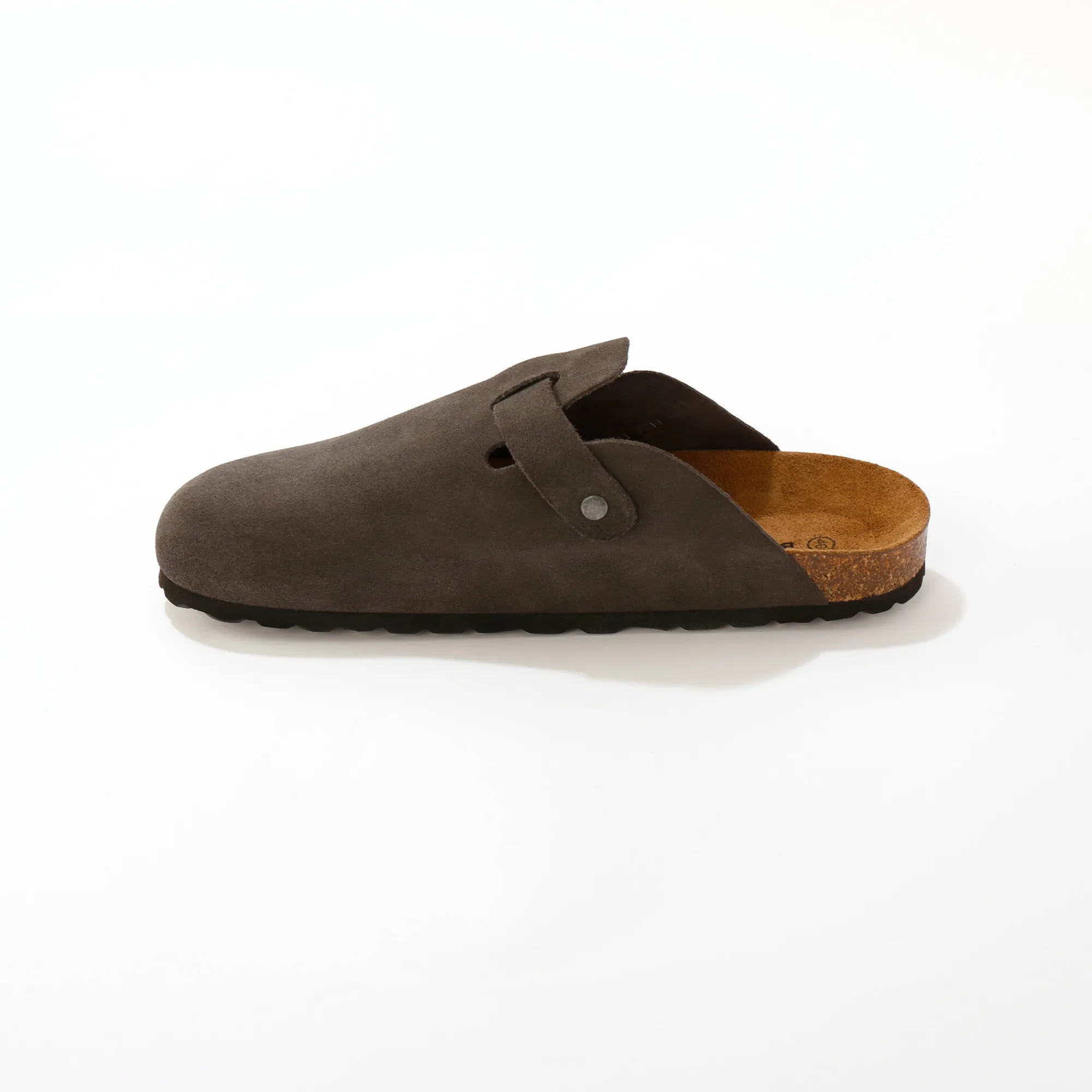 Schoenen|Schoenen Heren<Blancheporte Klompen in splitleer, LWG-certificering grijs