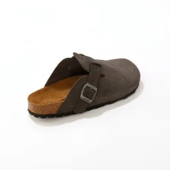 Schoenen|Schoenen Heren<Blancheporte Klompen in splitleer, LWG-certificering grijs