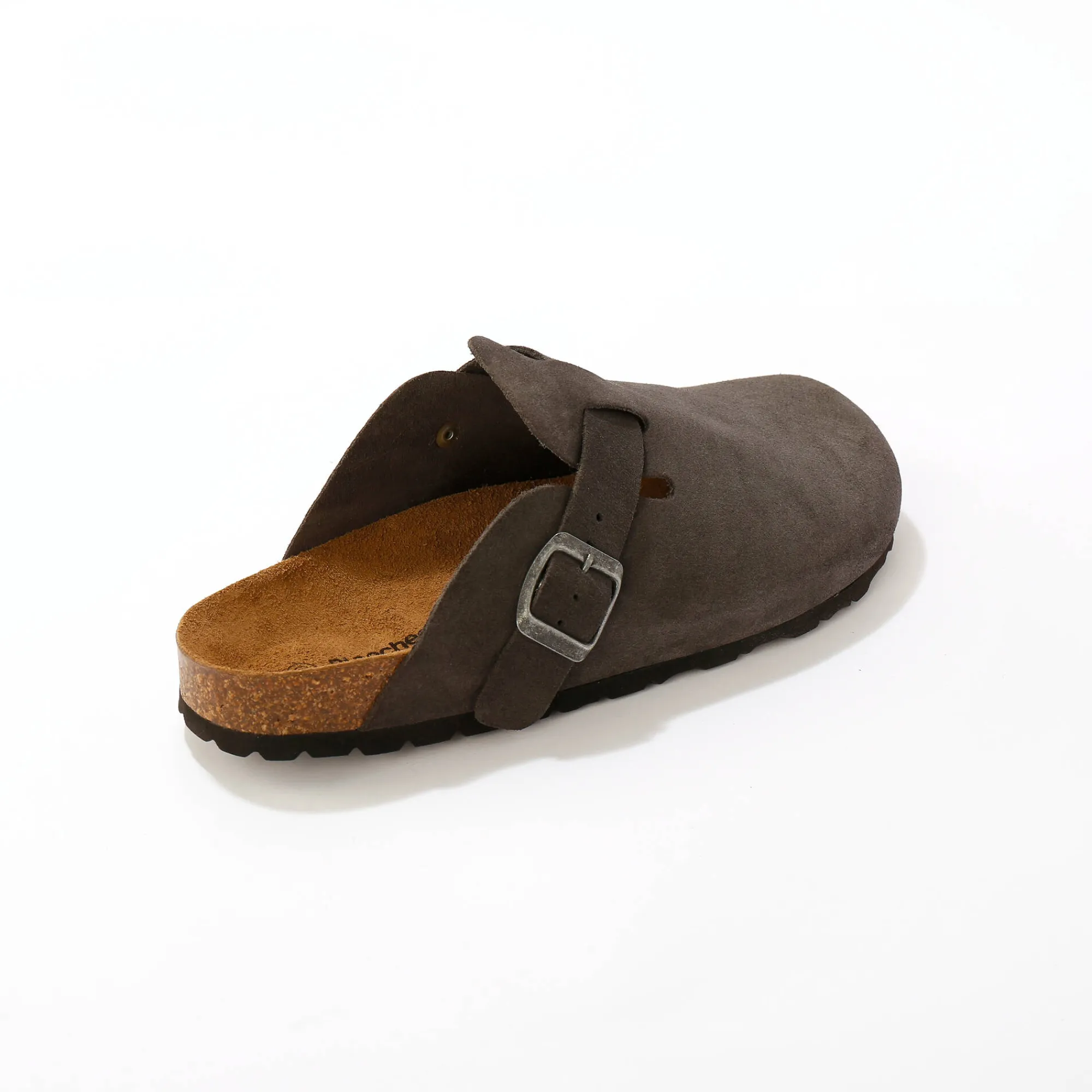 Schoenen|Schoenen Heren<Blancheporte Klompen in splitleer, LWG-certificering grijs