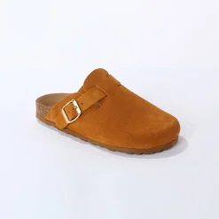 Sandalen En Espadrilles|Muiltjes En Klompen<Blancheporte Klompen in splitleer met verstelbare gesp karamel
