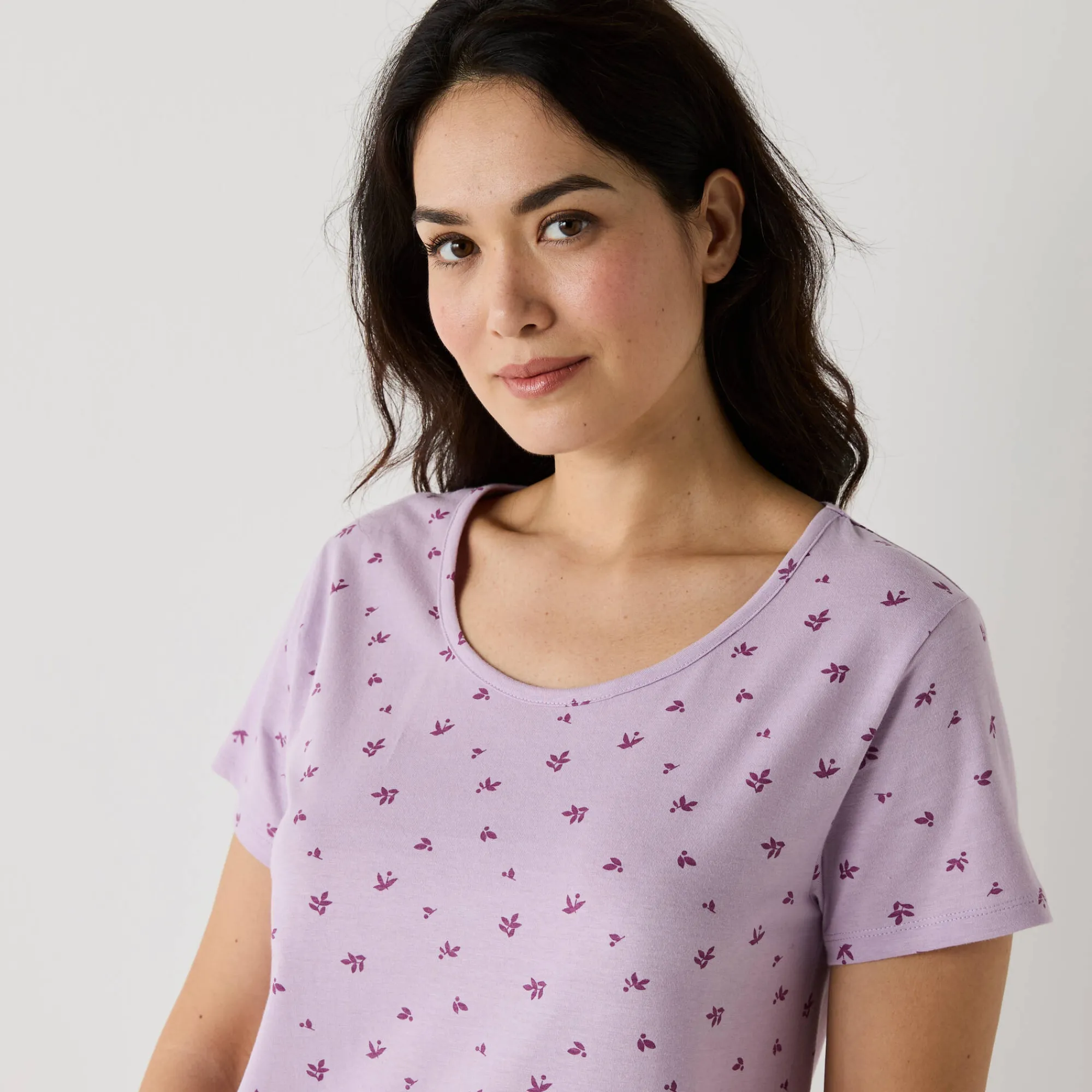 Nachthemd<Blancheporte Kort nachthemd met bloemenprint parma