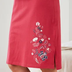 Nachthemd<Blancheporte Kort nachthemd met bloemenprint - set van 2 marine + rood
