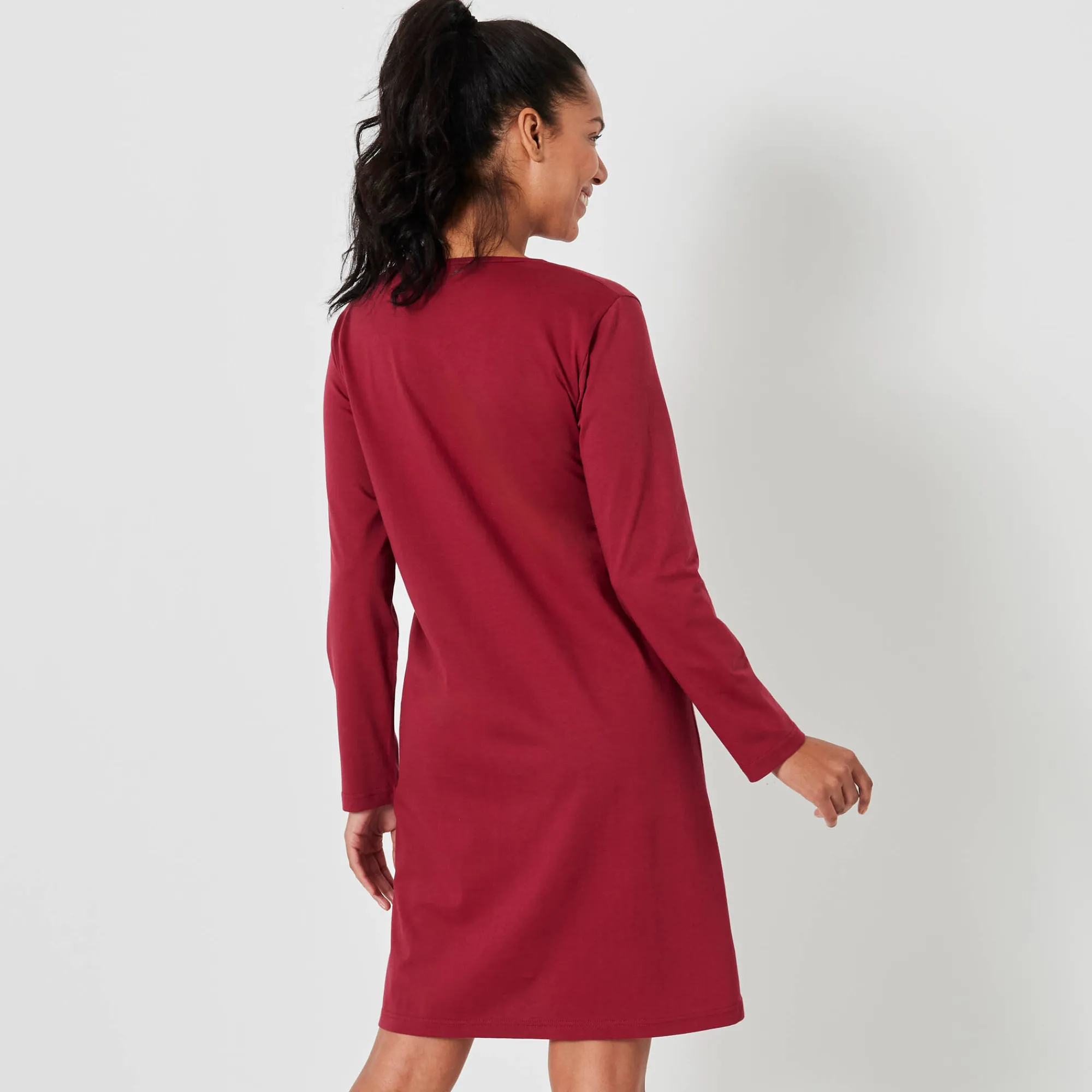Nachthemd<Blancheporte Kort nachthemd met koalaprint kersenrood