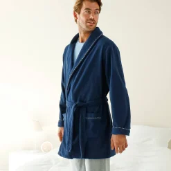 Pyjama En Kamerjas<Blancheporte Korte kamerjas in fleecetricot marine