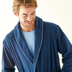 Pyjama En Kamerjas<Blancheporte Korte kamerjas in fleecetricot marine