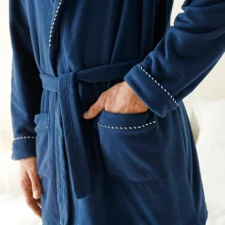 Pyjama En Kamerjas<Blancheporte Korte kamerjas in fleecetricot marine