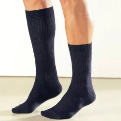Ondergoed<Blancheporte Korte sokken met 90% wol - set van 2 paar marine