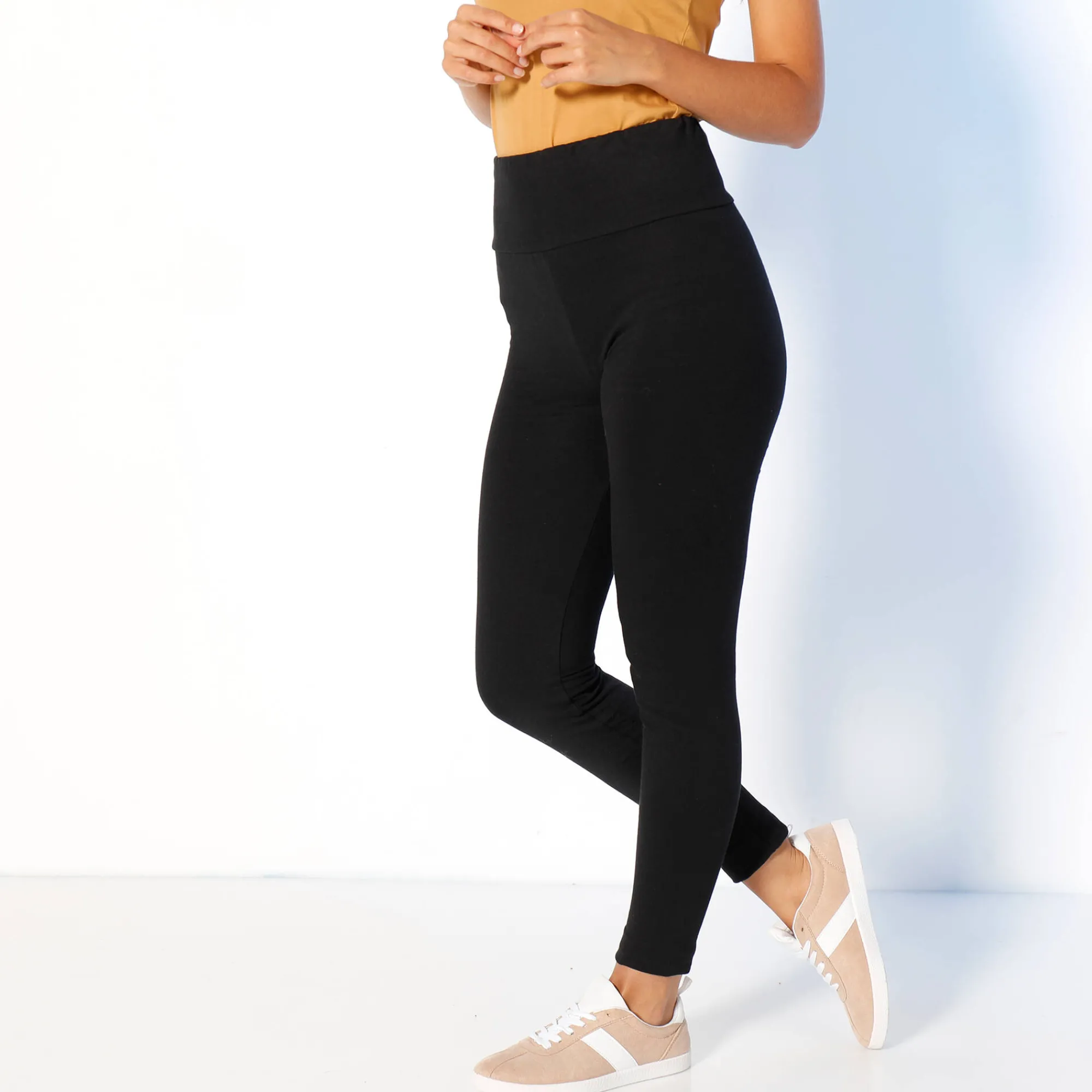Legging<Blancheporte Koudewerende legging met hoge taille zwart