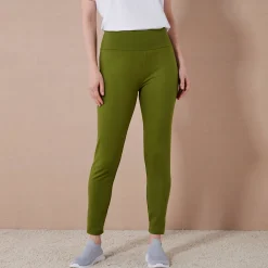 Legging<Blancheporte Koudewerende legging met hoge taille olijfgroen
