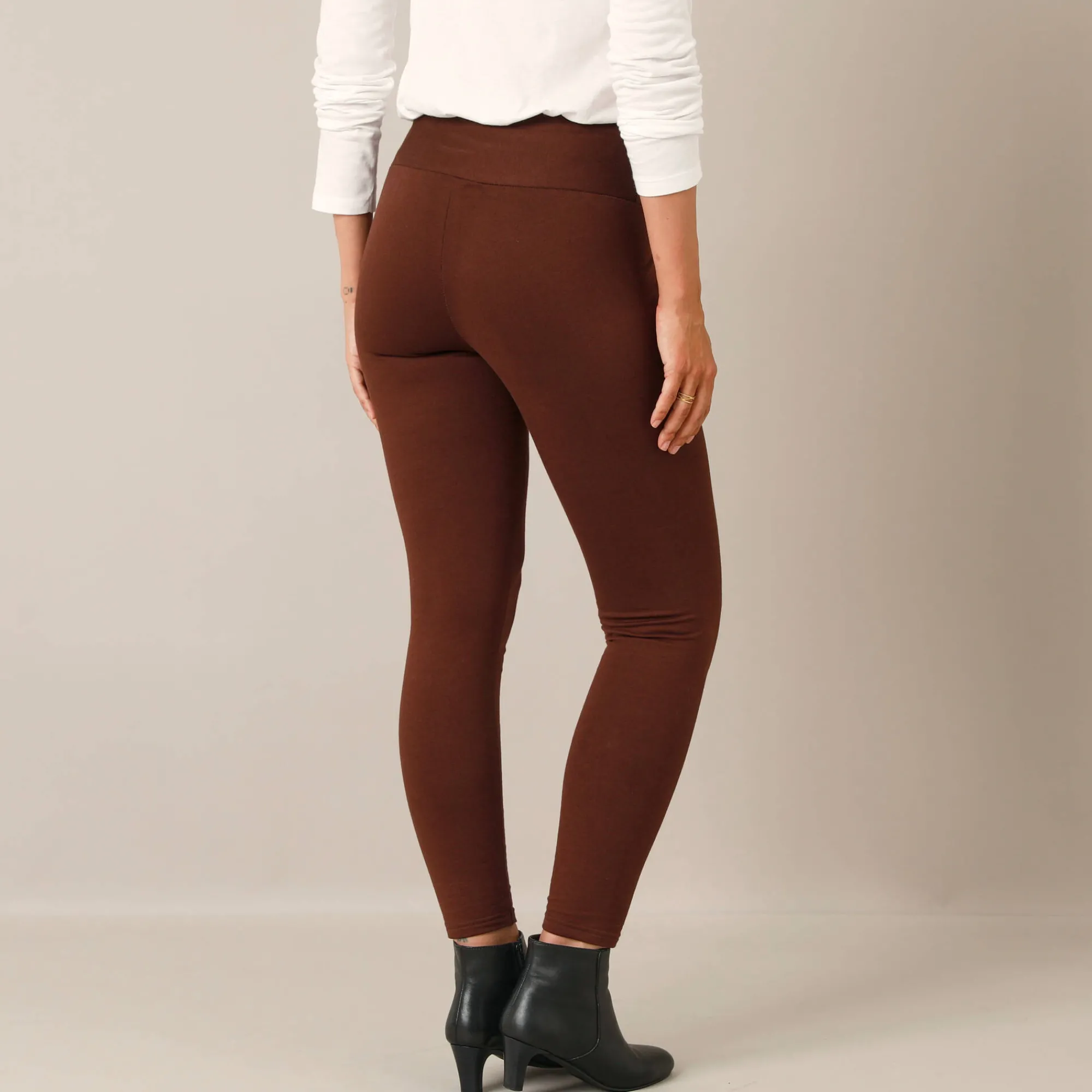 Legging<Blancheporte Koudewerende legging met hoge taille bruin