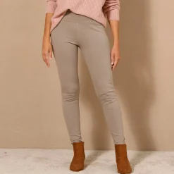 Legging<Blancheporte Koudewerende legging met hoge taille taupe