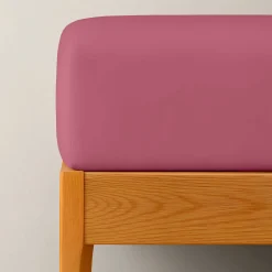 Hoeslaken<Blancheporte Krimpvrij hoeslaken in effen katoen fuchsia