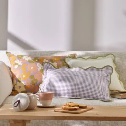 Kussen<Blancheporte Kussen met bloemenprint parma