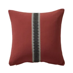 Kussen<Blancheporte Kussen met fantasiegalon terracotta