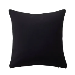 Kussen<Blancheporte Kussen met fantasiegalon zwart