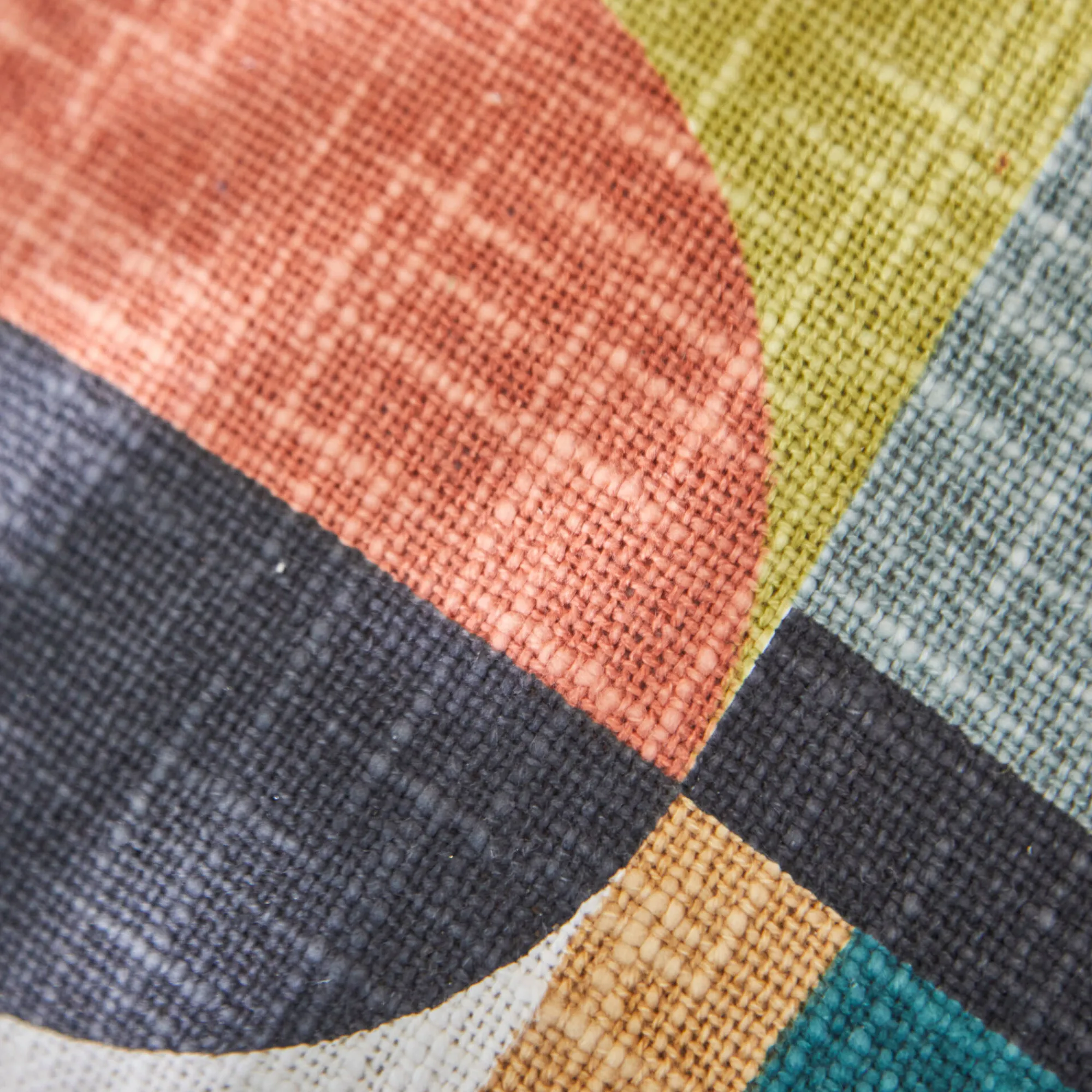 Kussen<Blancheporte Kussen met geometrische print zwart / terracotta