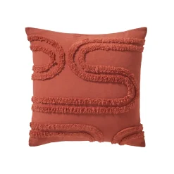 Kussen<Blancheporte Kussen met getufte bogen terracotta