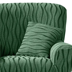 Kussenhoes<Blancheporte Kussenhoes in bedrukte jacquard - set van 2 groen
