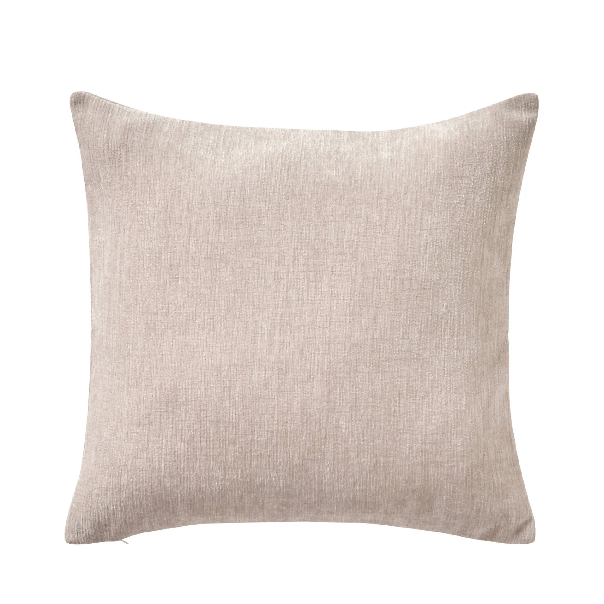 Kussenhoes<Blancheporte Kussenhoes in chenille - set van 2 taupe
