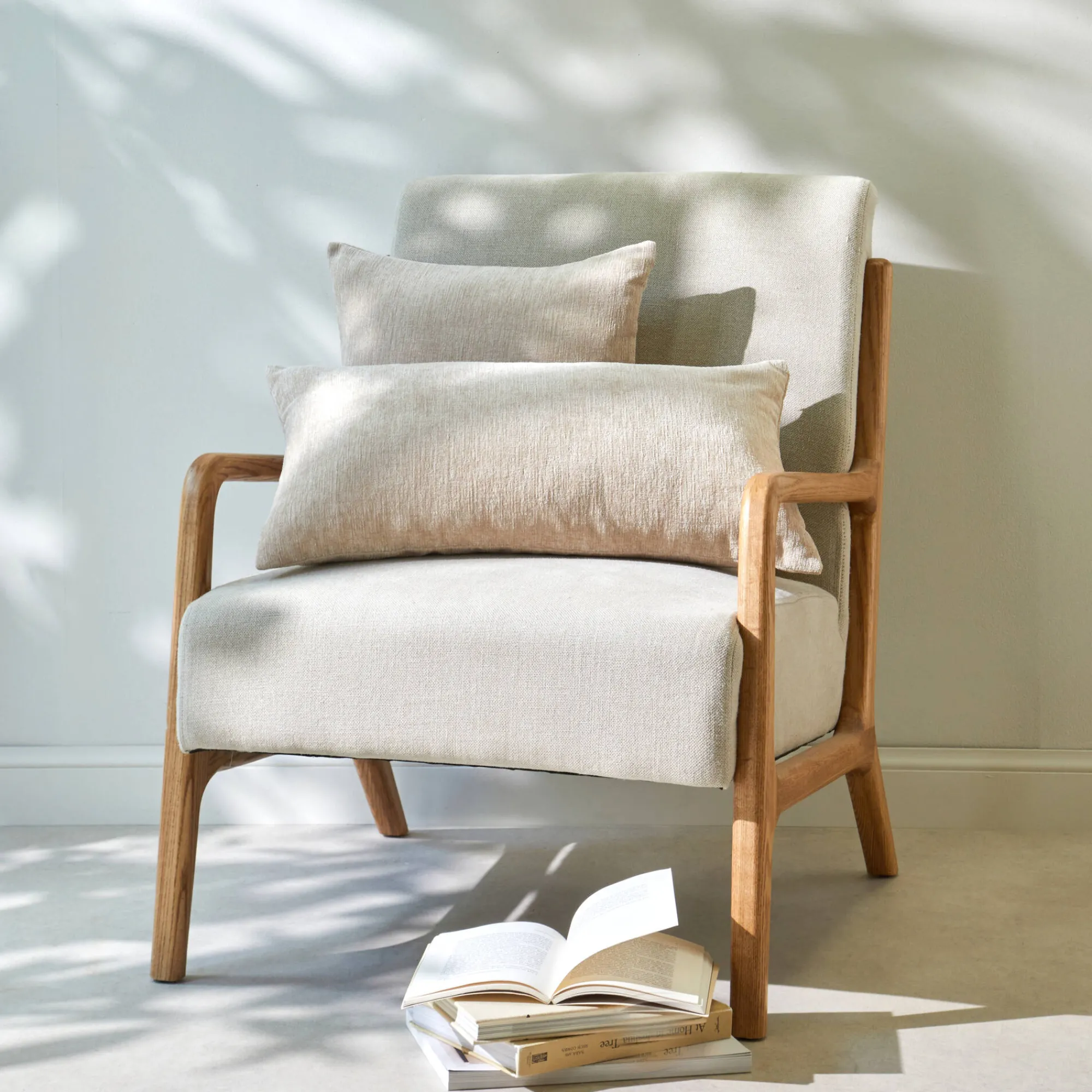 Kussenhoes<Blancheporte Kussenhoes in chenille - set van 2 taupe