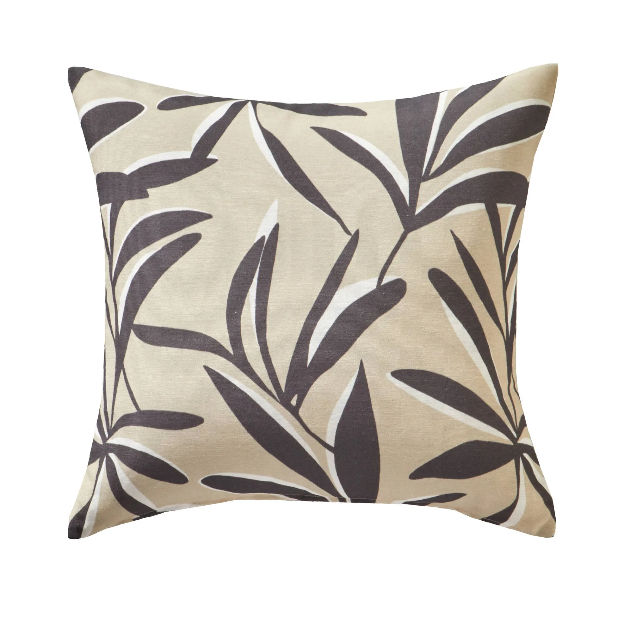 Kussenhoes<Blancheporte Kussenhoes met bladerenprint zandkleur